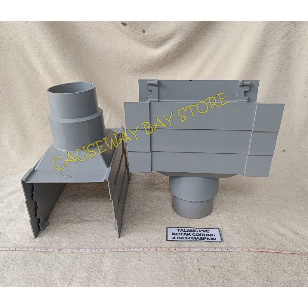 CORONG TALANG AIR PVC KOTAK 4 INCH MASPION