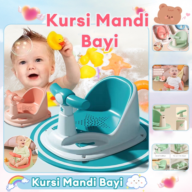 Kursi Mandi Bayi Baby Bath Seat Stool Tempat Mandi Bayi Anak Kursi Duduk Bayi Sofa Duduk