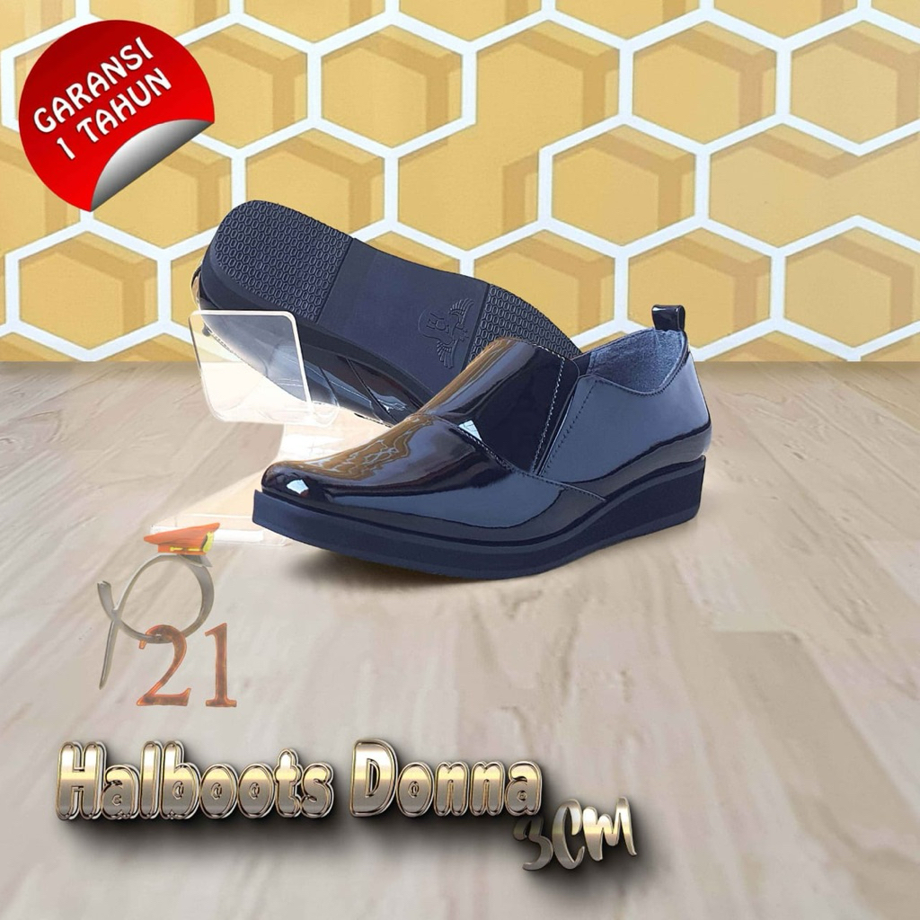 SEPATU P21-HALLBOOTS DONNA KILAP/ SEPATU PDH POLWAN/ SEPATU KANTOR