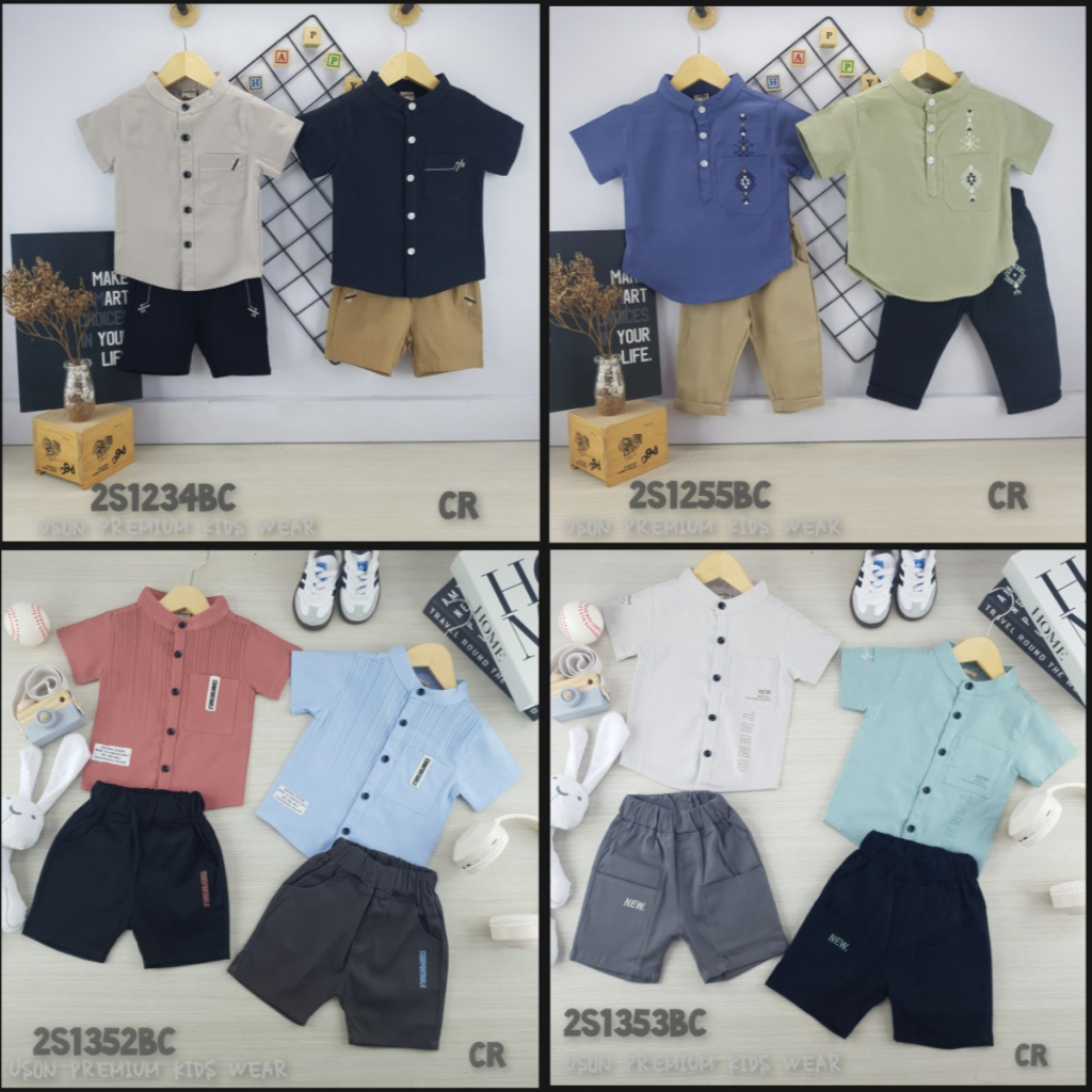 USON Setelan Kemeja Koko Anak Laki-Laki