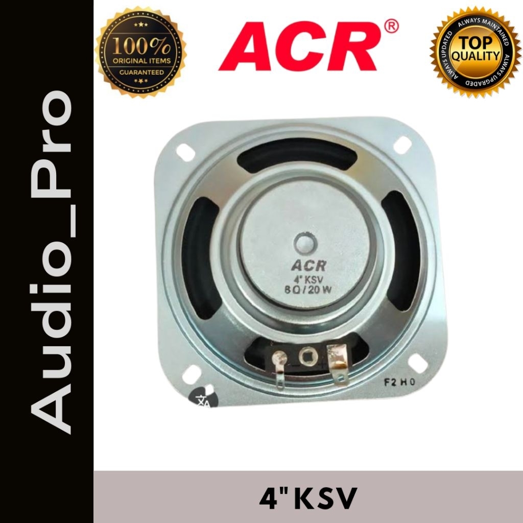 Speaker 4 Inch Full Range KSV NEW Speaker ACR 4" 8 Ohm 20W