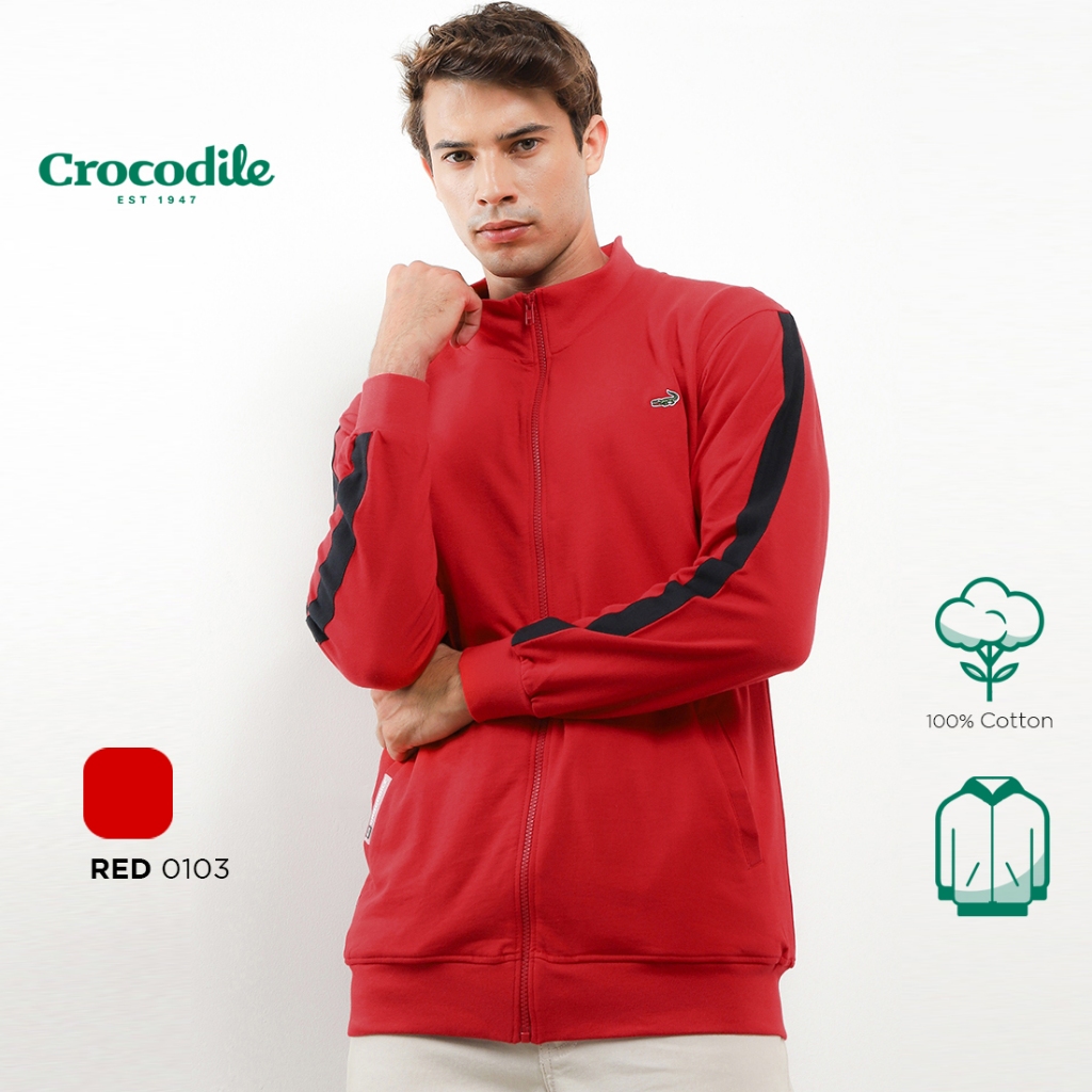 Crocodile TROM | Jaket Kaos Pria Men | Relax Fit | Katun