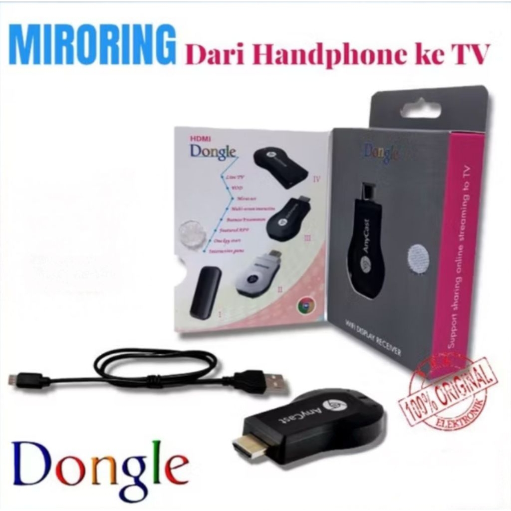 anycast dongle /anycast miroring hp ke tv / anycast