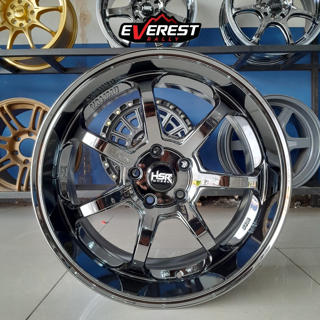 Velg Mobil HSR YALIMO RING 18 Black Chrome - Zenix Venturer Reborn