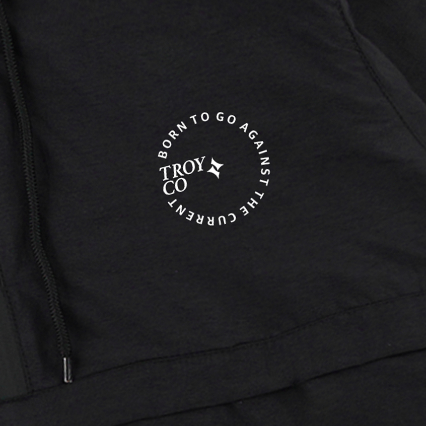 Troy Company Jacket Cagoule Black Current - Jaket Cagoule Hitam JCG 3442