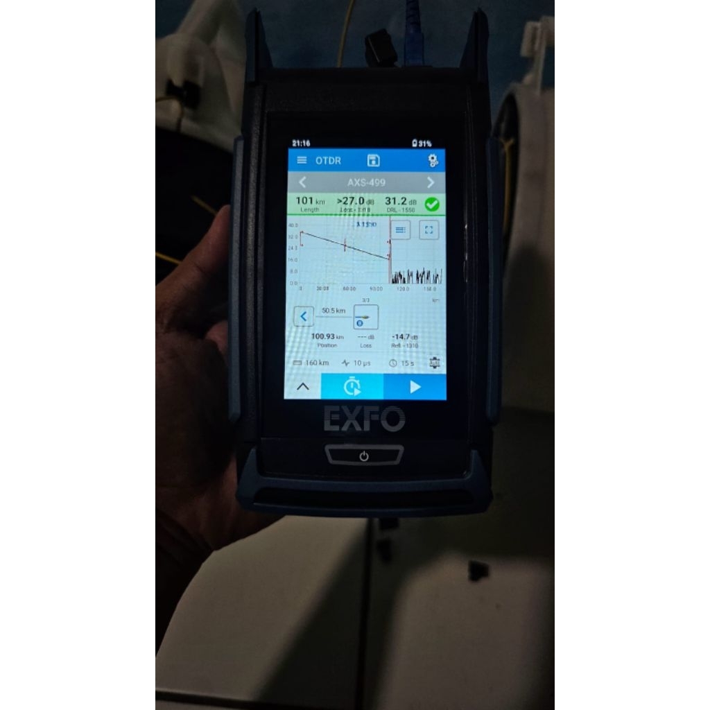 Otdr exfo axs115 | otdr exfo