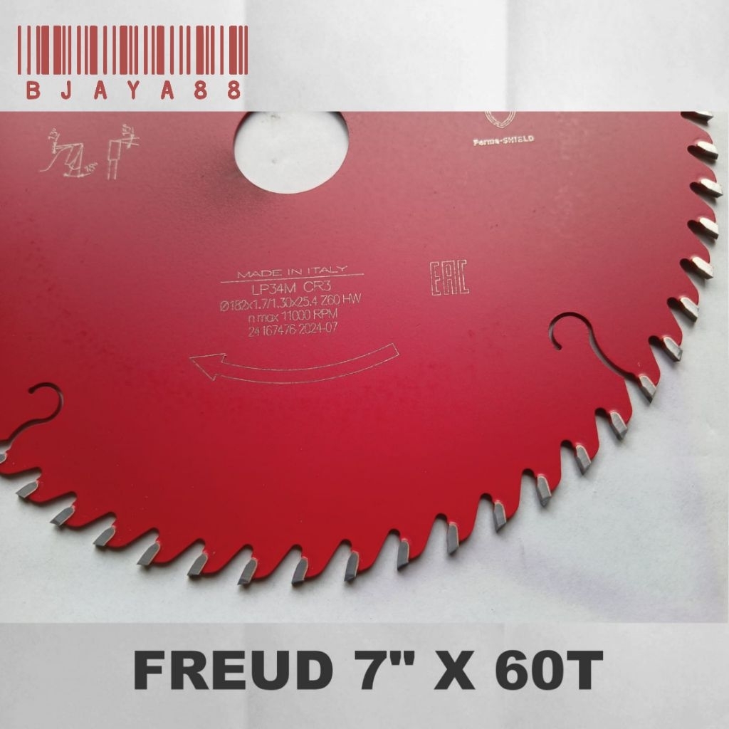 FREUD PISAU GERGAJI CIRCULAR SAW BLADE 7" X 60 T GIGI FREUD ITALY