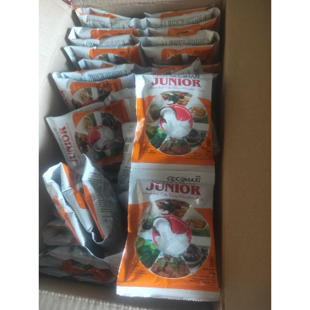 Cocomaxi Serbuk Santan Junior 1 renteng 10pcs / Santan Junior Bubuk 25gr 1 renceng 10 sachet