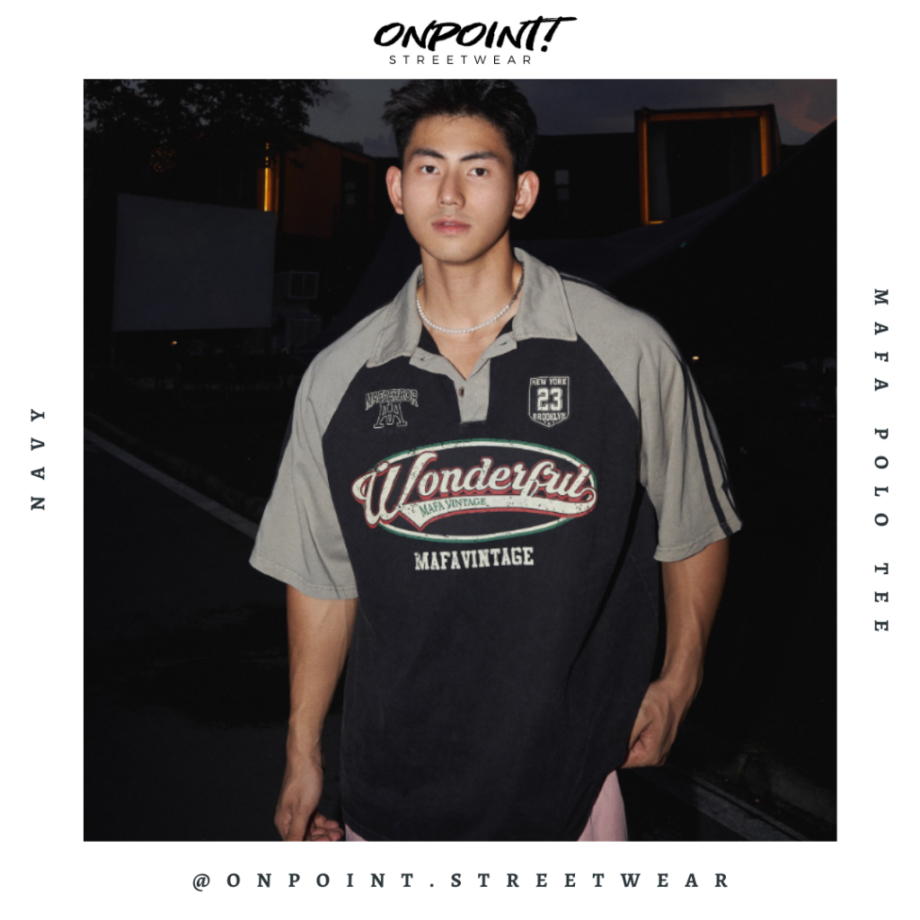 Mafa Vintage Polo - kaos polo pria dewasa polo shirt pria distro kaos pria oversize t-shirt pria ove