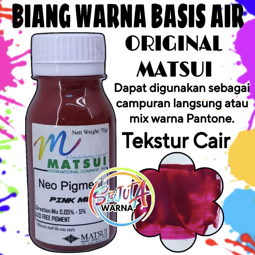 BIANG WARNA MATSUI NEO PIGMEN PINK MB BASIS AIR 70GR