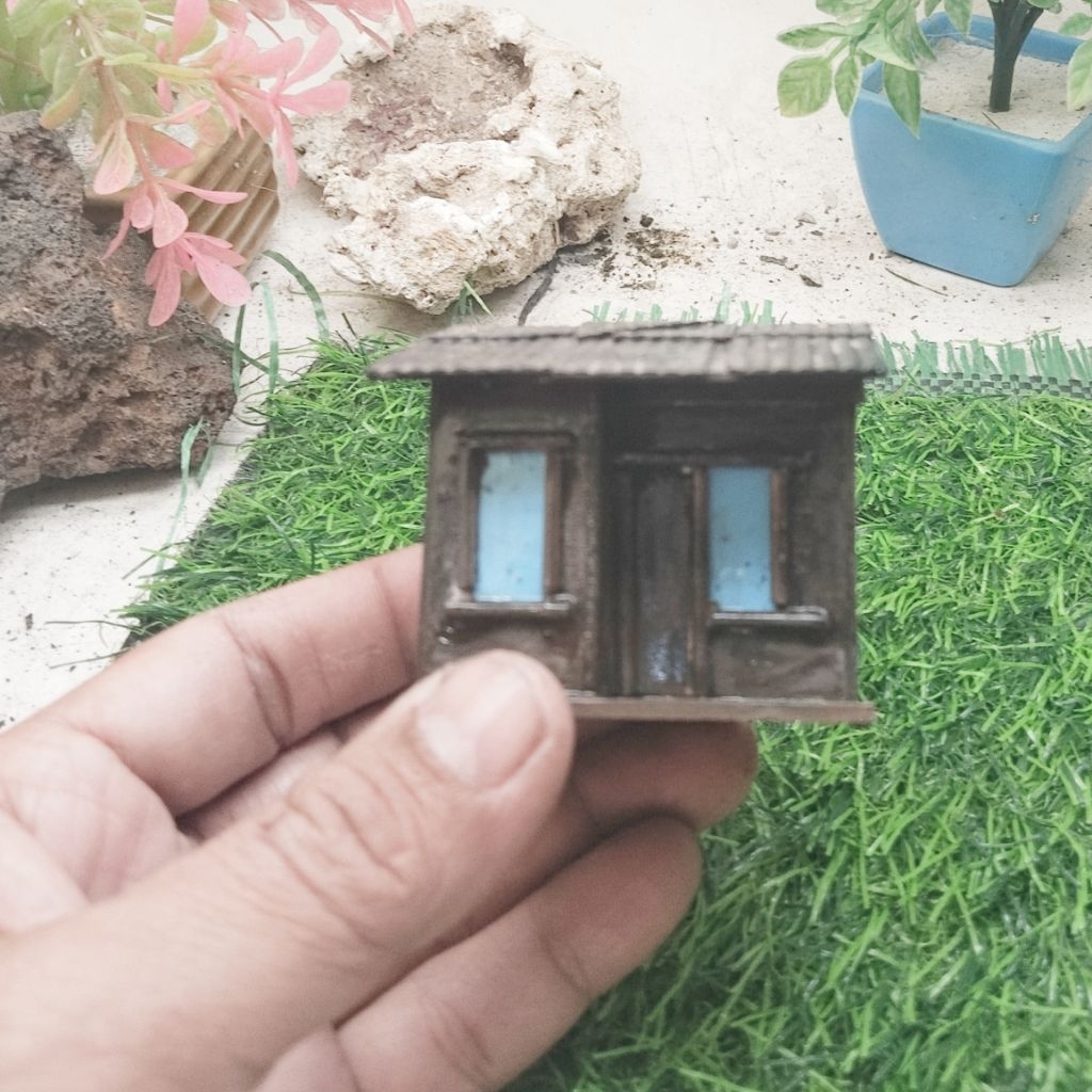 diorama rumah kumuh DKI - Type B Aquascape paludarium