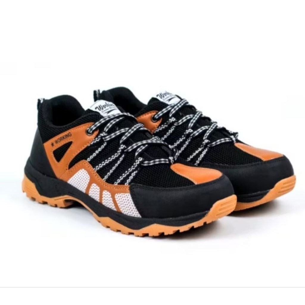 SEPATU SAFETY UJUNG BESI  PRIA / SEPATU KERJA OUTDOOR