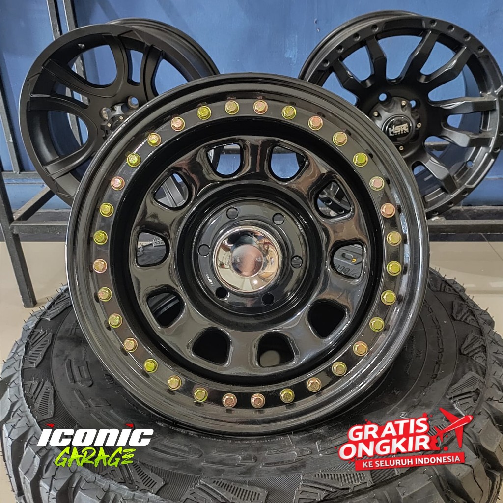 PELANG/VELG HSR BEANDLOCK R16 UNTUK TRITON, HILUX, TERRANO
