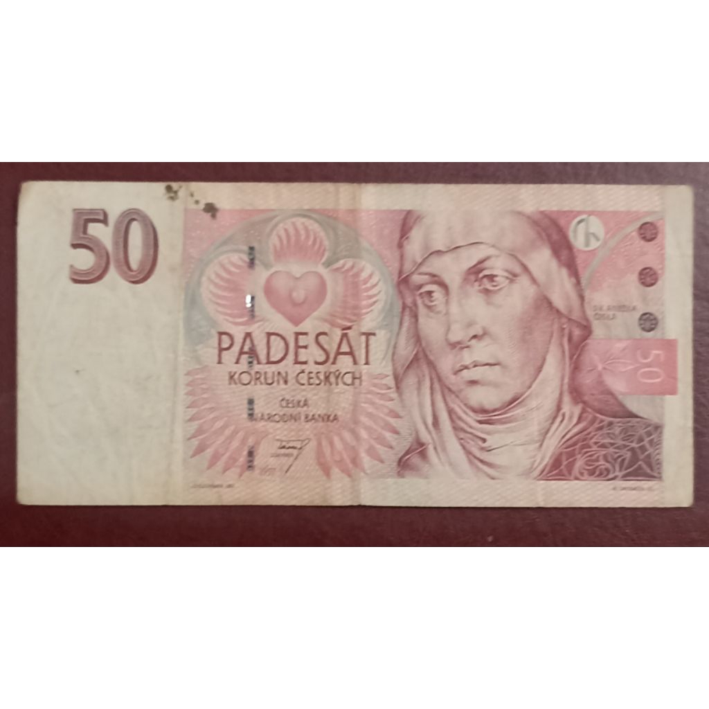 UANG KERTAS CHEKO 50 KORUN