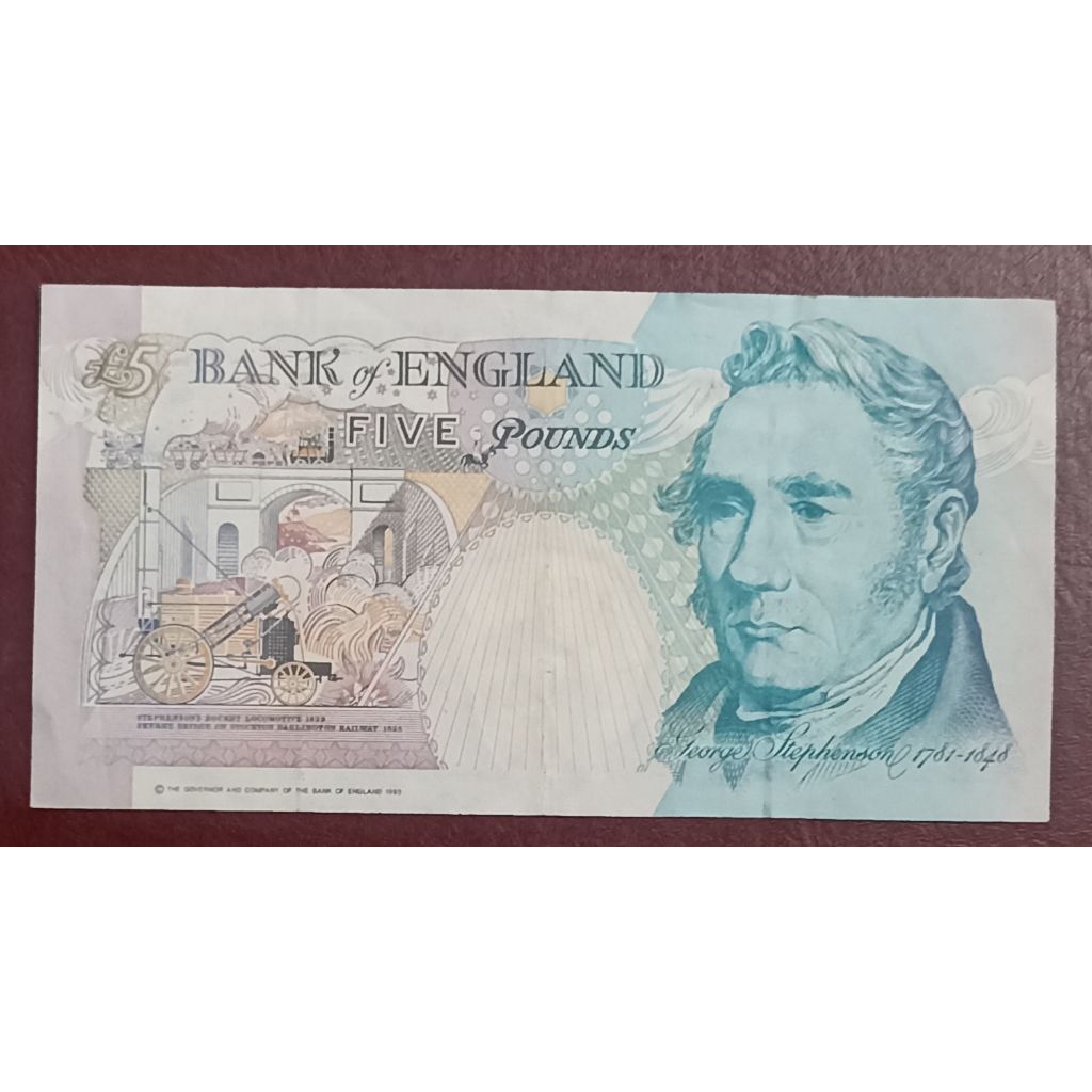 UANG KERTAS INGGRIS 5 POUNDS