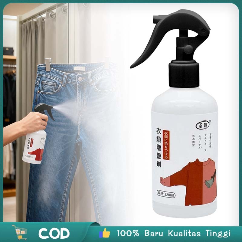 Peningkat Warna Pakaian Kain Sutra & Gelap Spray 320ml Pewarna Pakaian Color Master Wantek  Penyegel