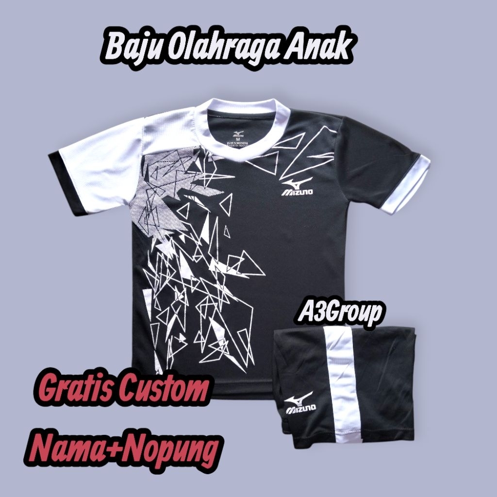Jersey anak sablon nama nomor/baju bola anak custom nama/kaos futsal anak laki laki sablon nama