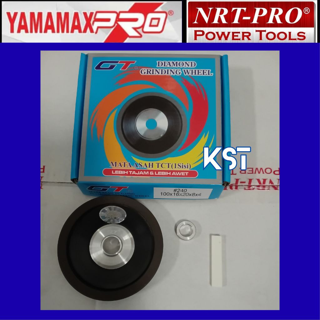 MATA ASAH / DIAMOND ASAH / DIAMOND GRINDING WHEEL 1 SISI 4" 240 GT JAPAN