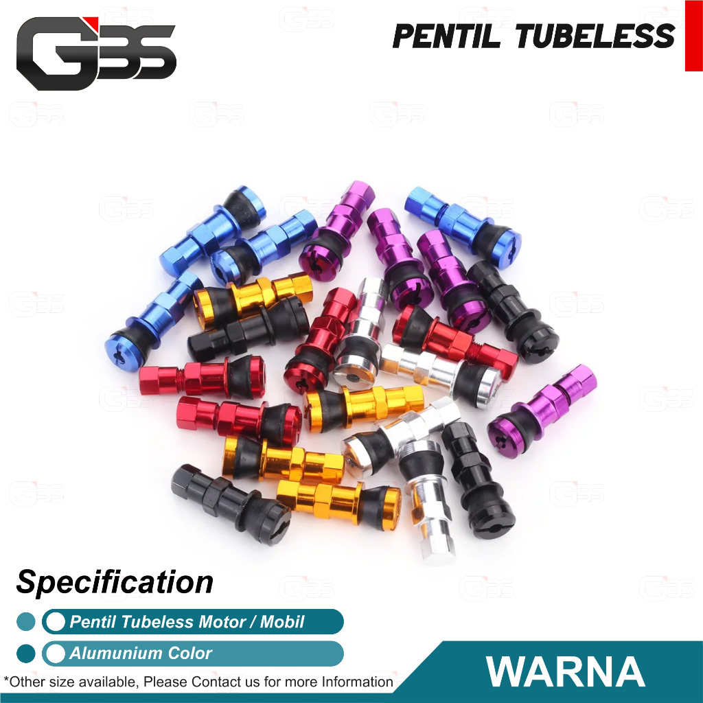 Pentil Tubeless Variasi Dop Ban Tubles Mobil / Motor Warna