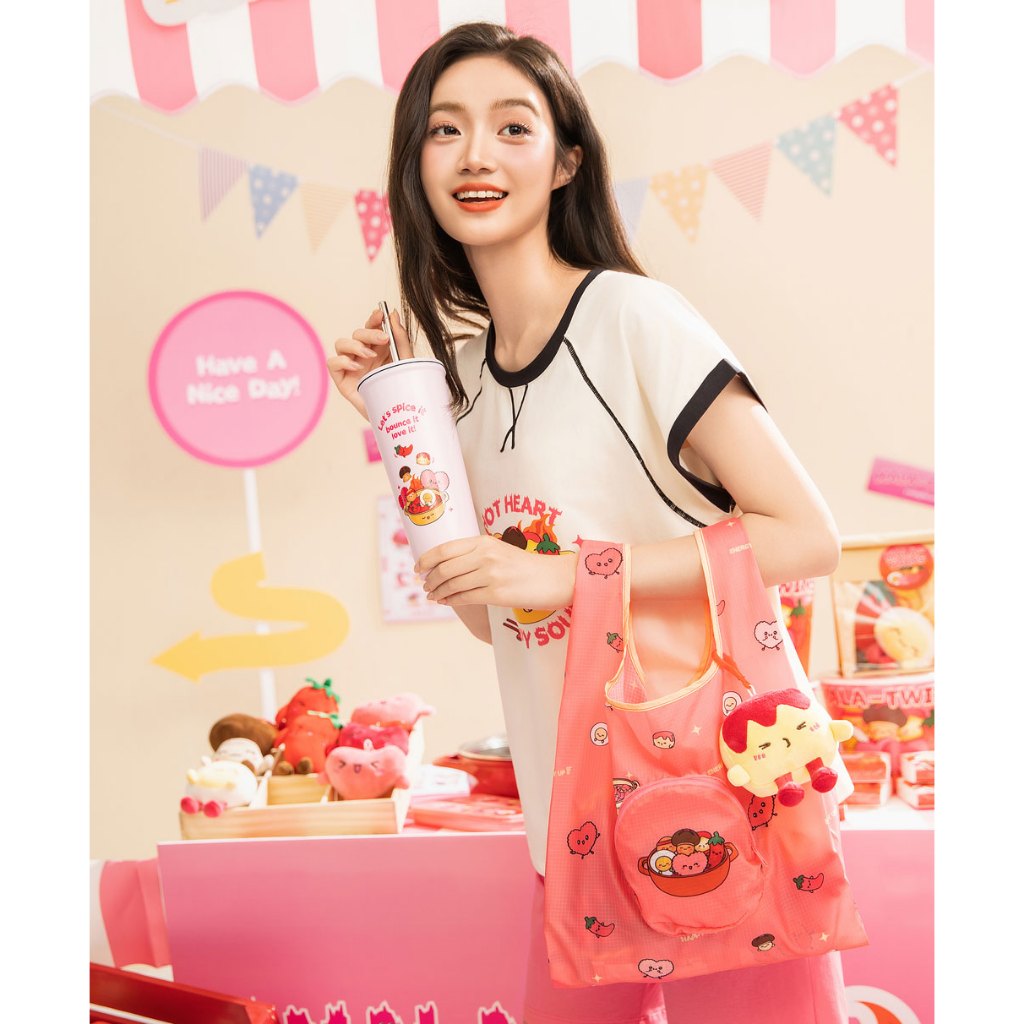 Young Hearts Mala-Twins Packable Eco Bag YLS-600068