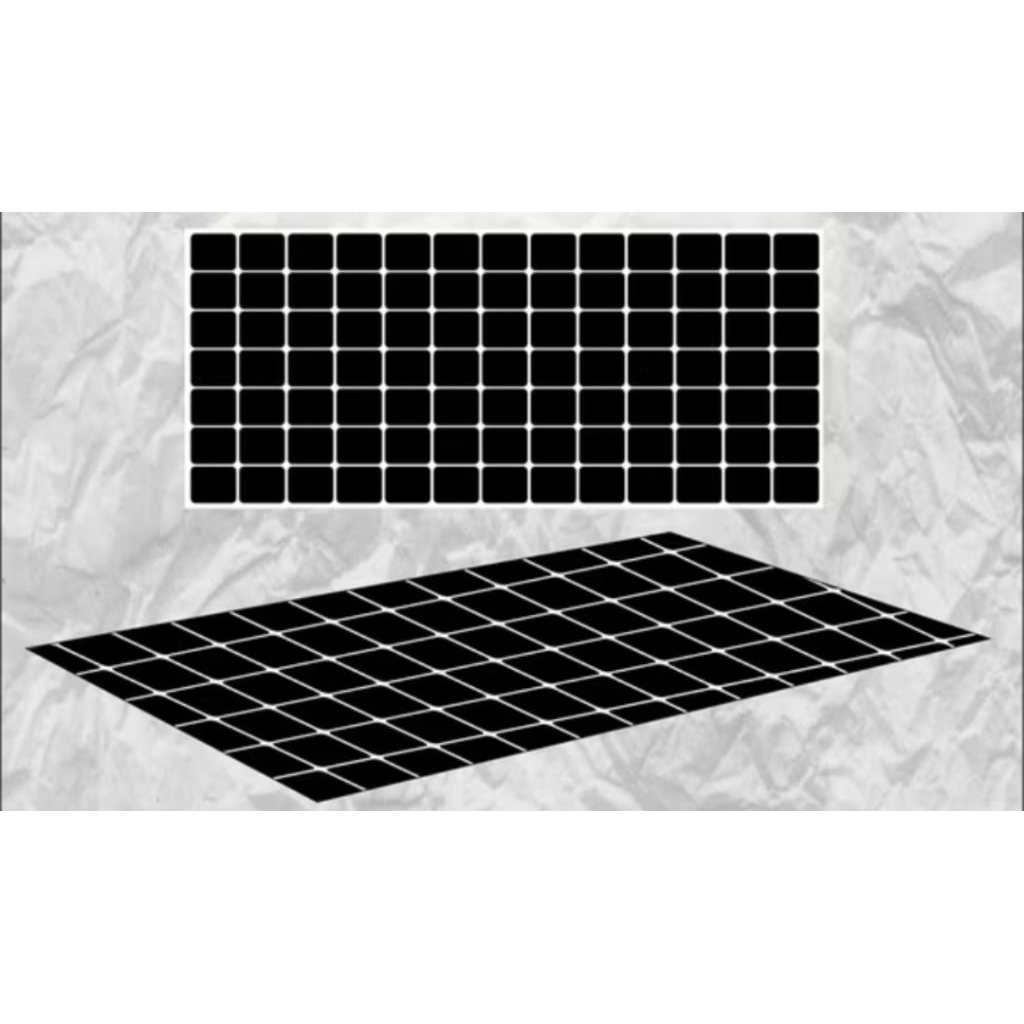 Stiker aquarium background aquarium warna hitam kotak kotak putih polos hitam polos