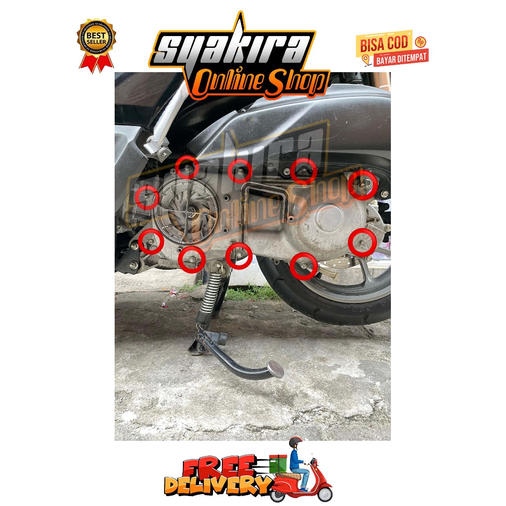 BAUT BAK CVT ( 10 BAUT ) AEROX OLD NMAX NEW N-MAX OLD NEO LEXI TURBO TAHUN 2016 - 2025 NEW YAMAHA MA