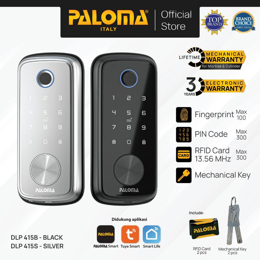 Paloma Smart Door Lock Dead Lock Password Finger Print || Dlp 415