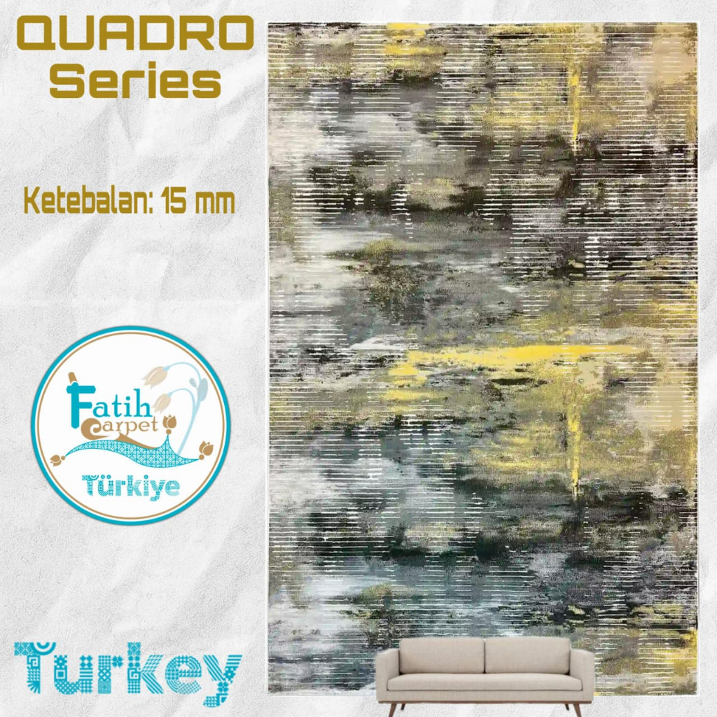 Karpet Minimalis Quadro Import Turki - Q12