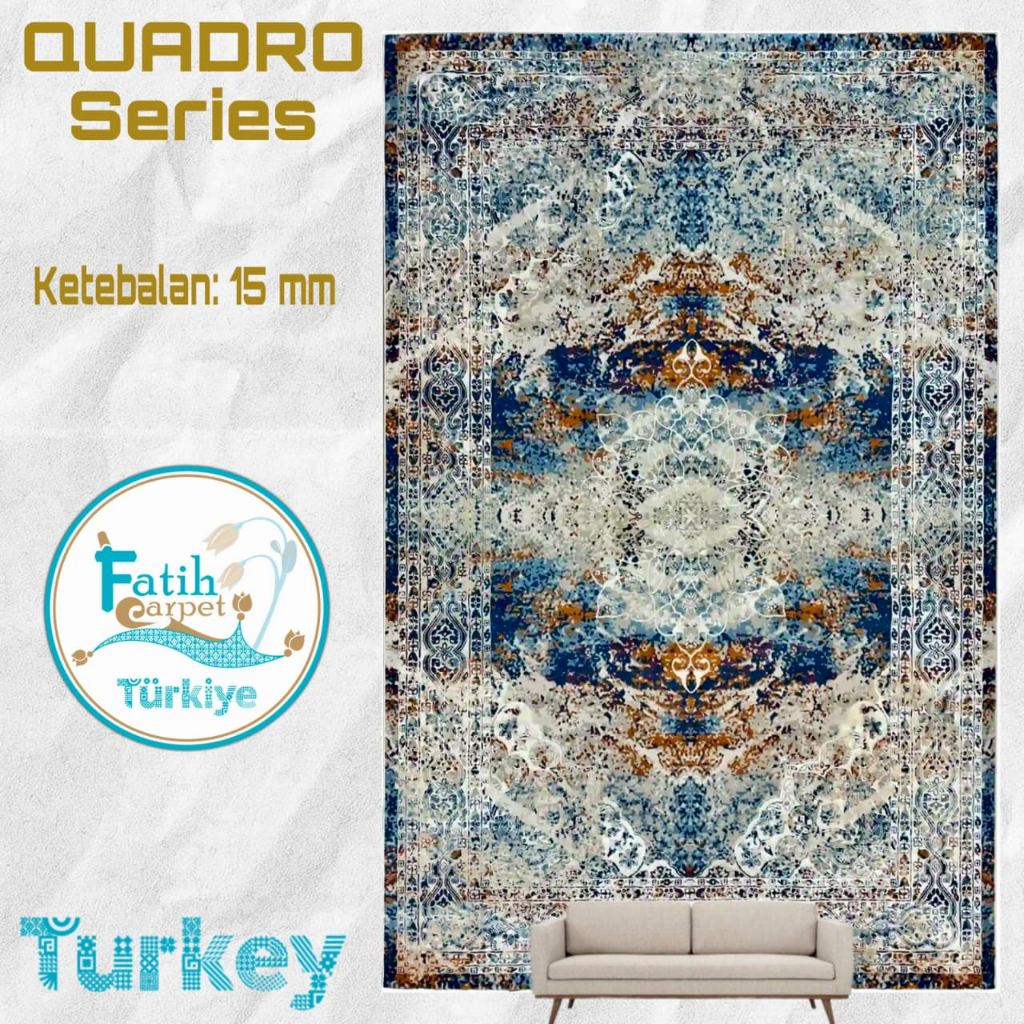 Karpet Minimalis Quadro Import Turki - Q10