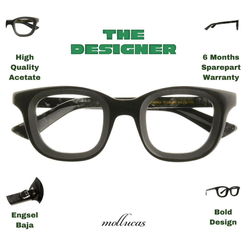 Mollucas - Mollucas The Designer - Soerabaja Midnight - Gratis Lensa Minus/Plus/Silinder Anti Radias