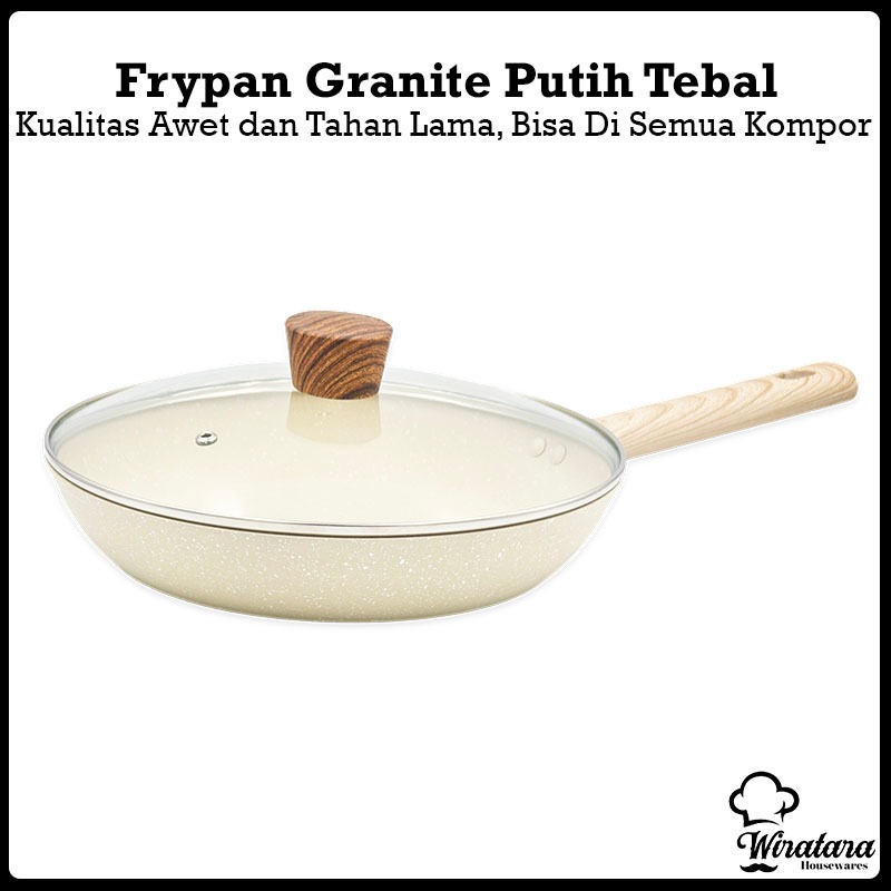 Calypso Wajan Penggorengan Granite Anti Lengket | Fry Pan Kompor Induksi | Frying Pan | Teplon