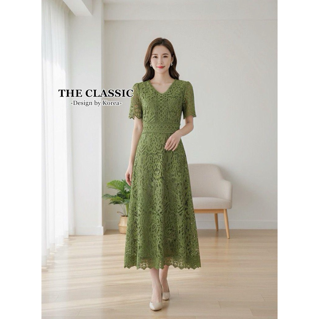 DRESS BROKAT BANGKOK THE CLASSIC DESIGN BY KOREA