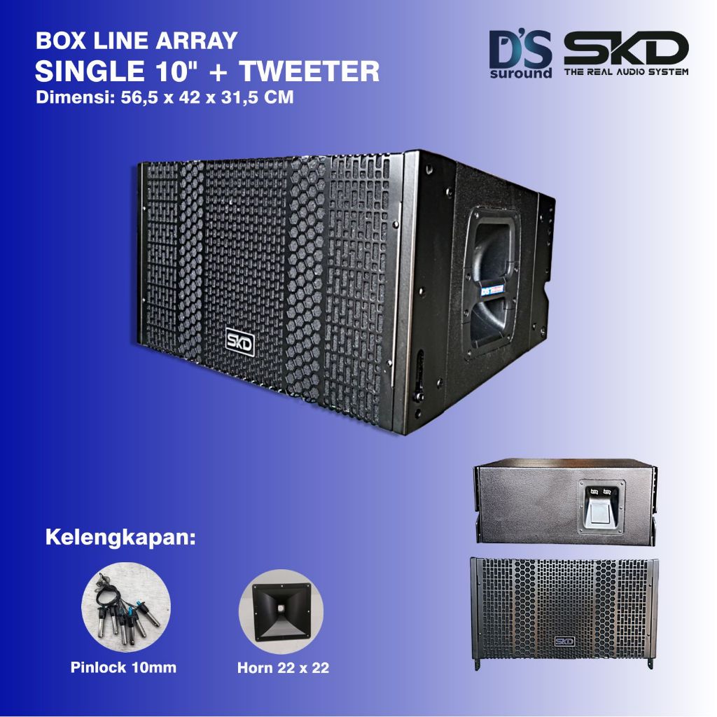 BOX ARRAY 10 INCH SINGLE GRILL 3 MOTIF