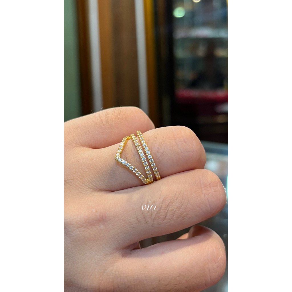 Cincin Emas Aurel 16k Kelihatan Mewah Dan Elegan Kilat