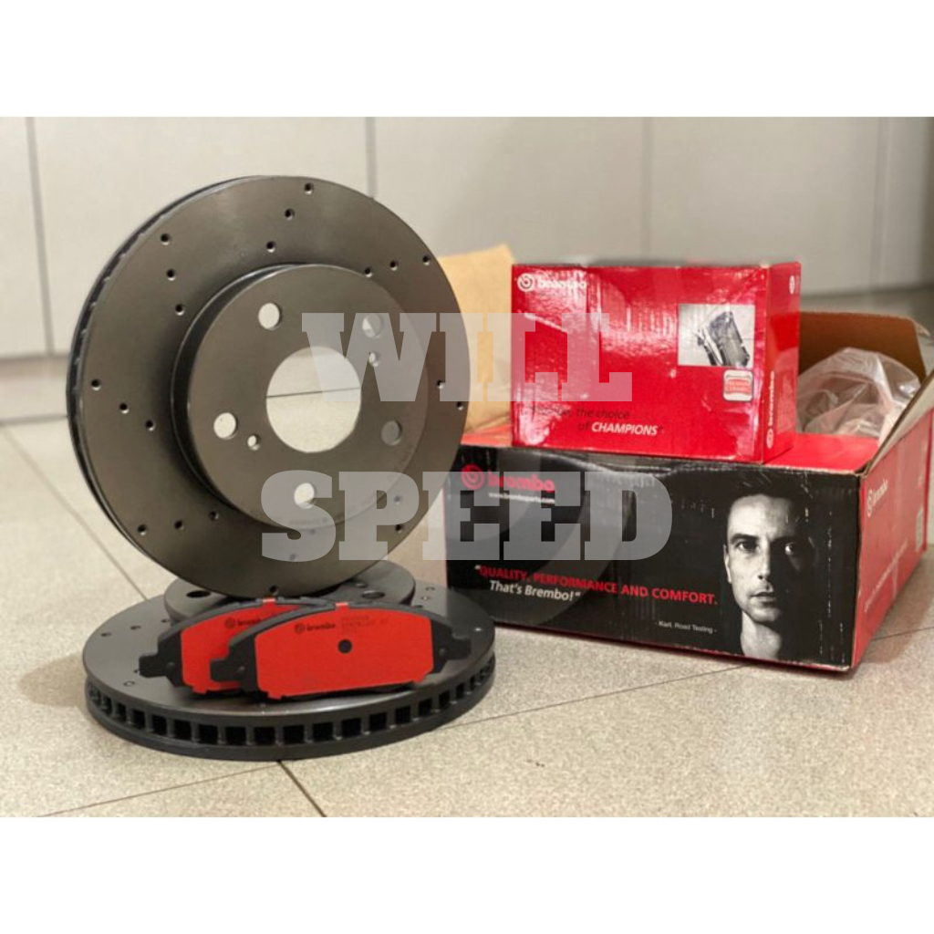 DISC BRAKE + BRAKE PAD BREMBO INNOVA OLD 05-15 100% ORIGINAL