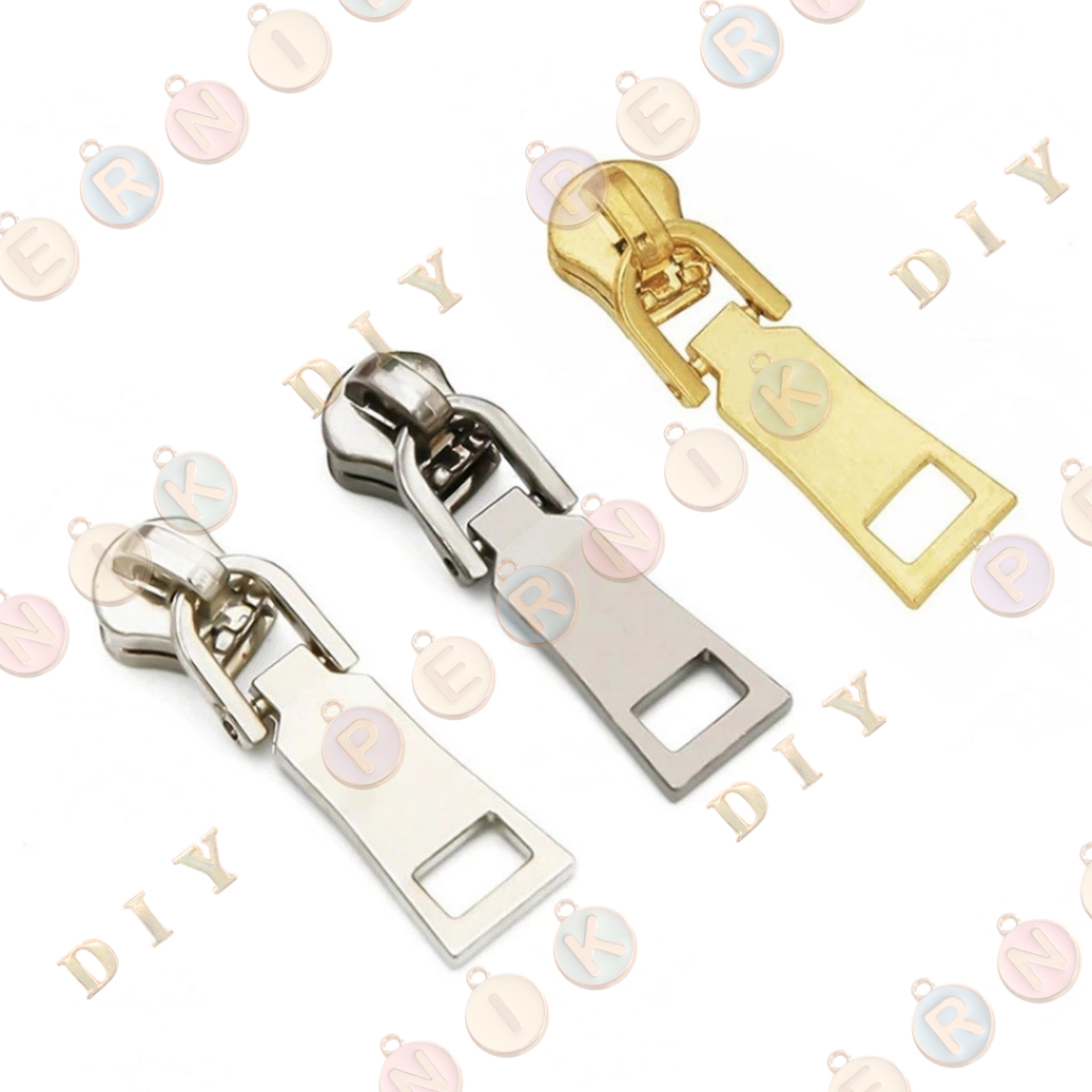 Aksesoris Tas Kepala Resleting BESI No. 5 (B) Pendek / Patah (Zipper puller) - (IMPORT)