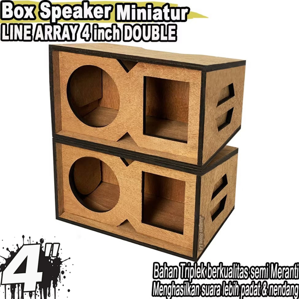 Box Speaker Miniatur Line Array 4 Inch