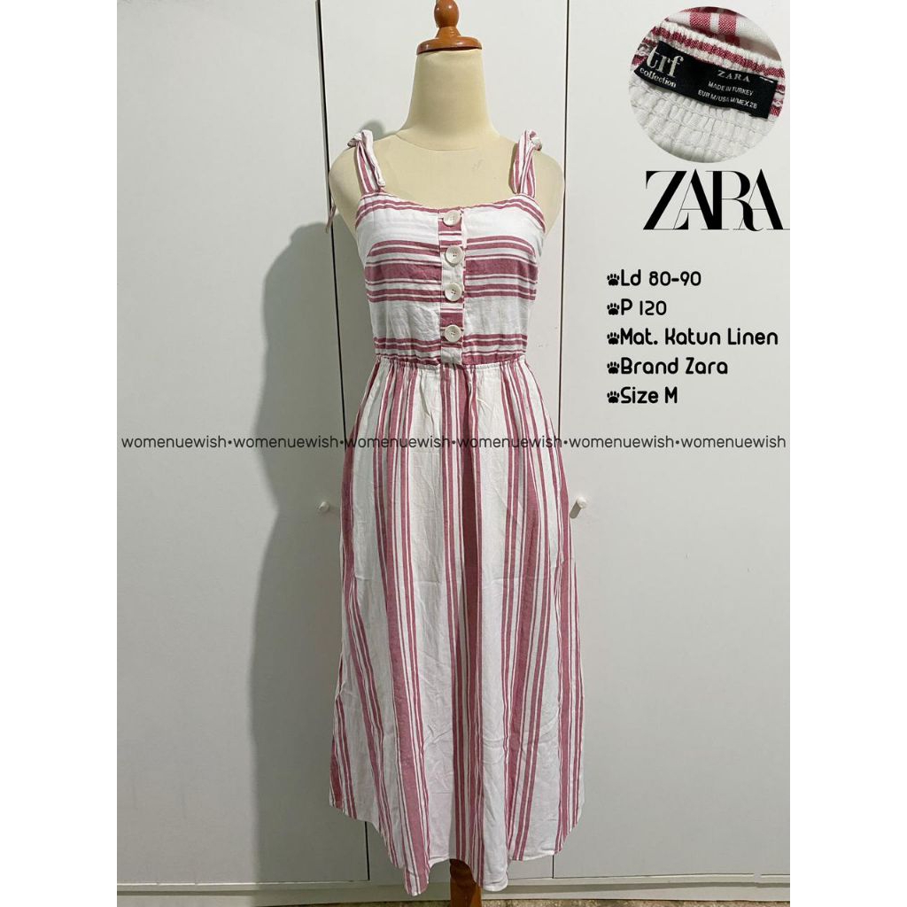 Zara Stripe Linen Summer Dress