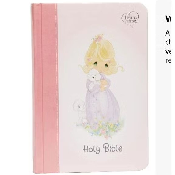 NKJV, Precious Moments Small Hands Bible, Hardcover, Pink, Comfort Print: Holy Bible, New King James