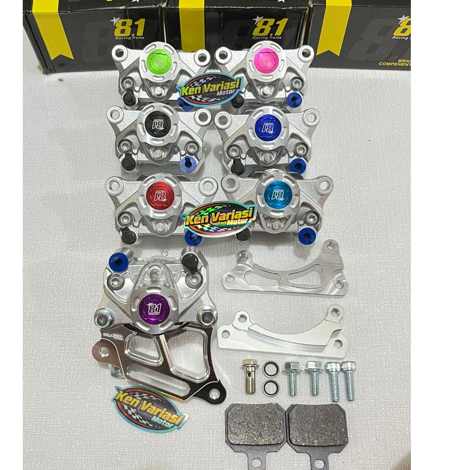 KALIPER + BREKET formula 81 racing part 8.1 vario beat scoopy spacy genio piringan CAKRAM DEPAN DISK