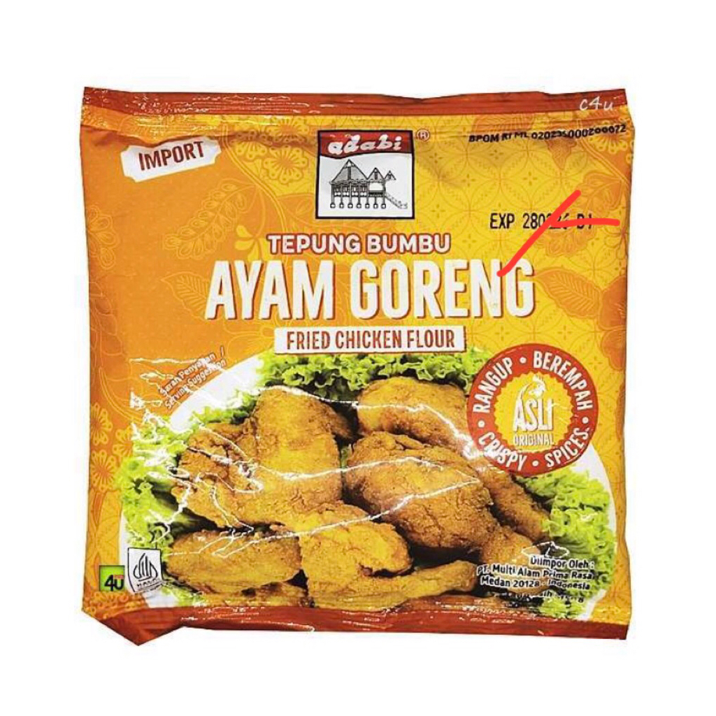 tepung bumbu ayam goreng 150g adabi