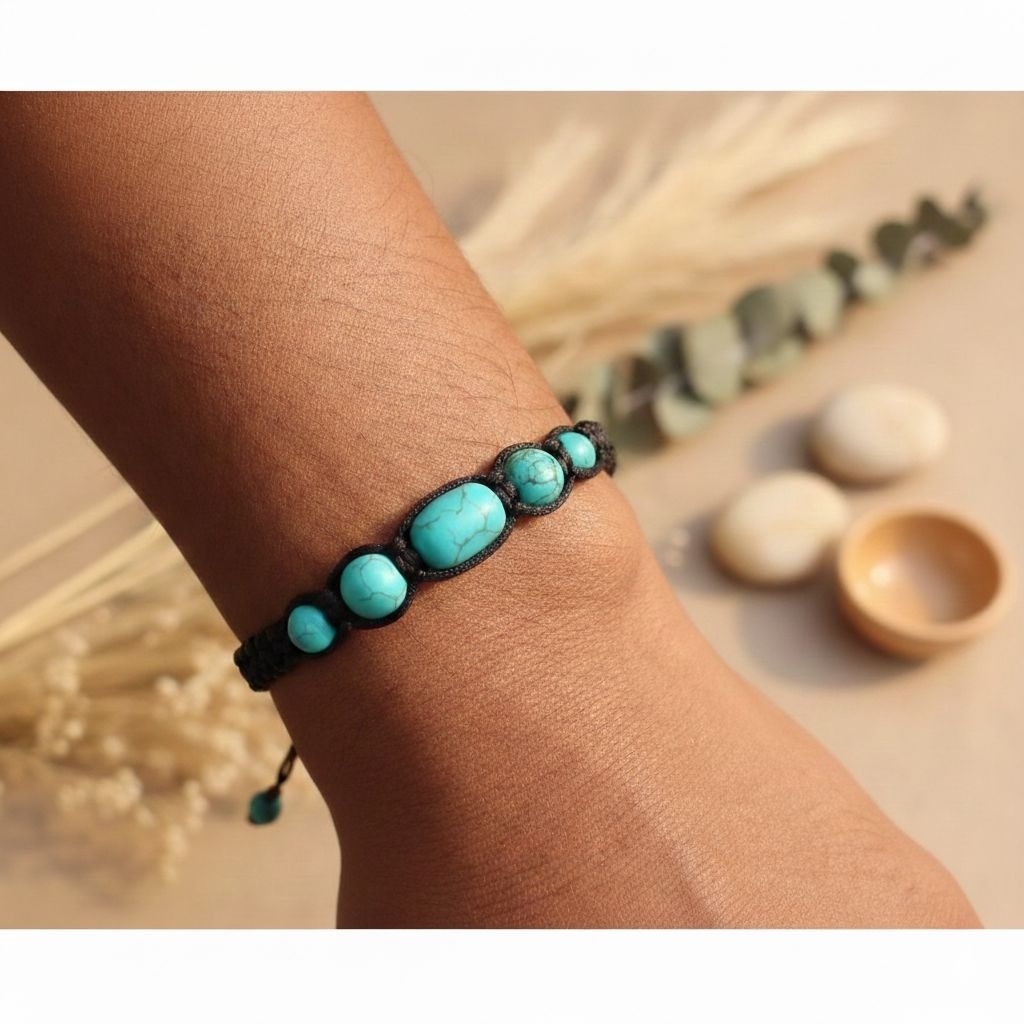 gelang macrame batu akik pirus tibet mukhi 5