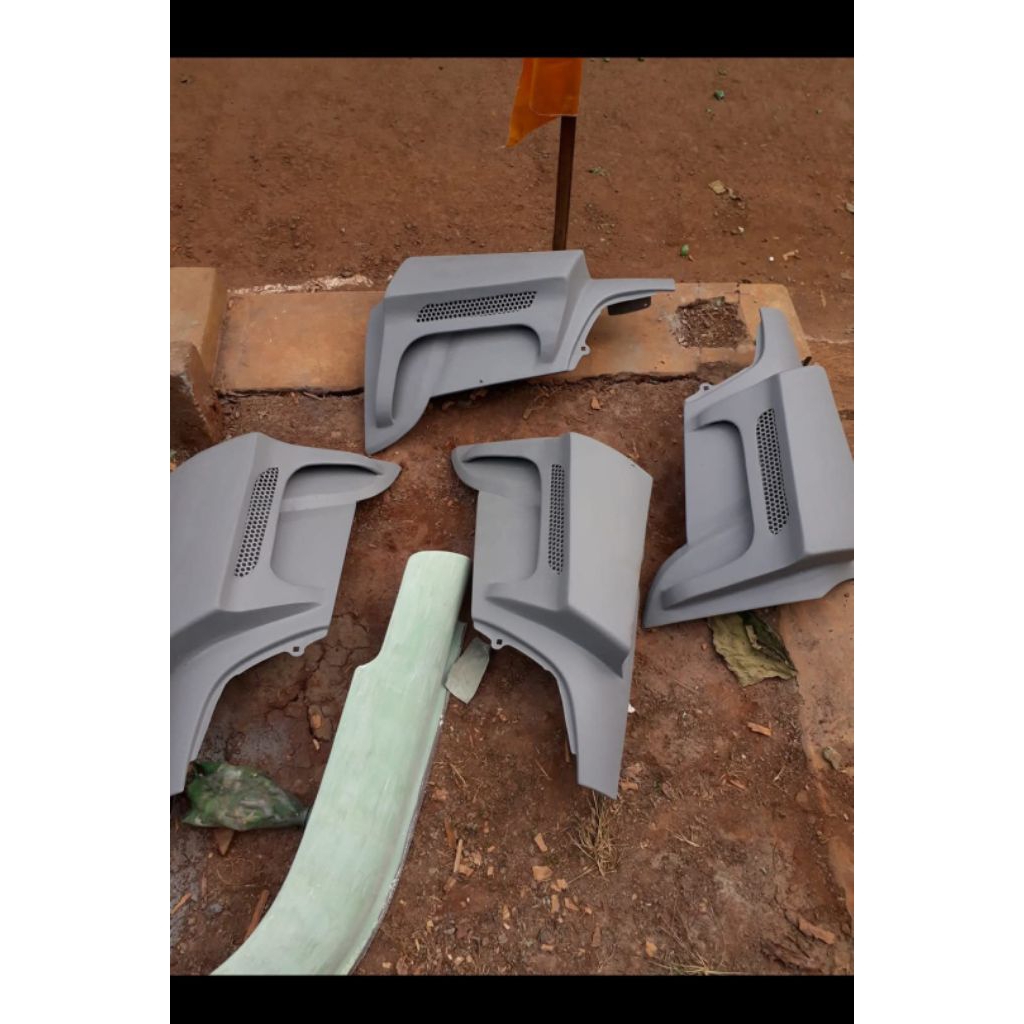 Pipi canter variasi model jaring depan bahan plat besi