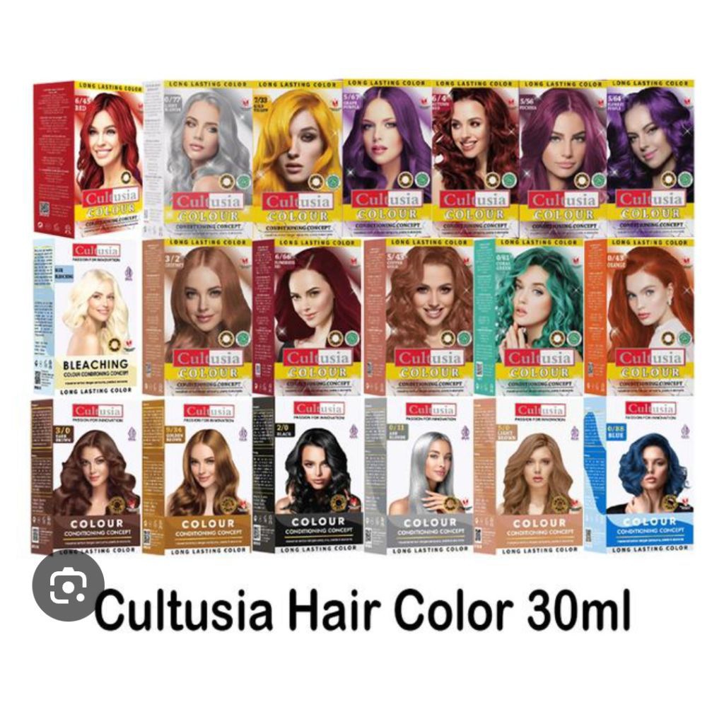 CULTUSIA HAIR COLOR/PEWARNA RAMBUT CULTUSIA 30ML