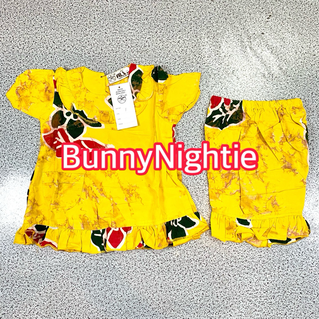 Stelan Batik Alvin Baby 1-3 Tahun | Stelan Batik Alvin Anak Perempuan | Stelan Batik Anak Perempuan