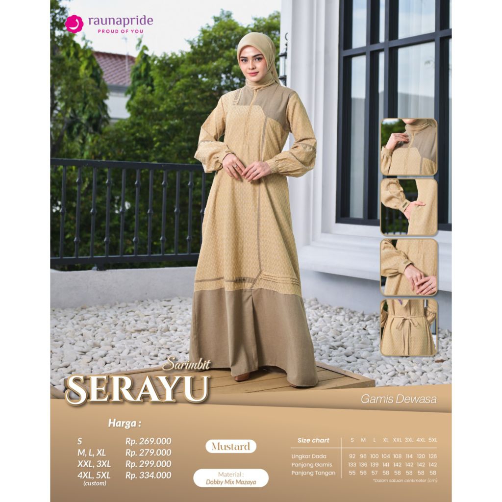 Gamis Raunapride Sarimbit Serayu