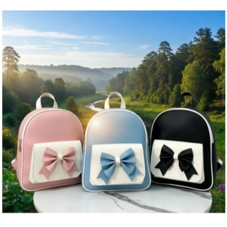 Tas Ransel Wanita Kulit Sintetis Tebal Korea Style/Tas sekolah/Tas kuliah