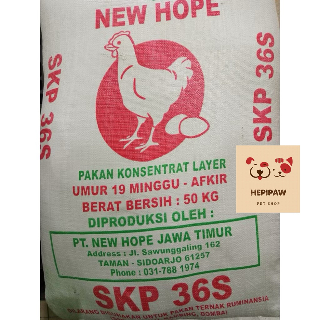 50kg - NEW HOPE SKP36s - Konsentrat Ayam Petelur