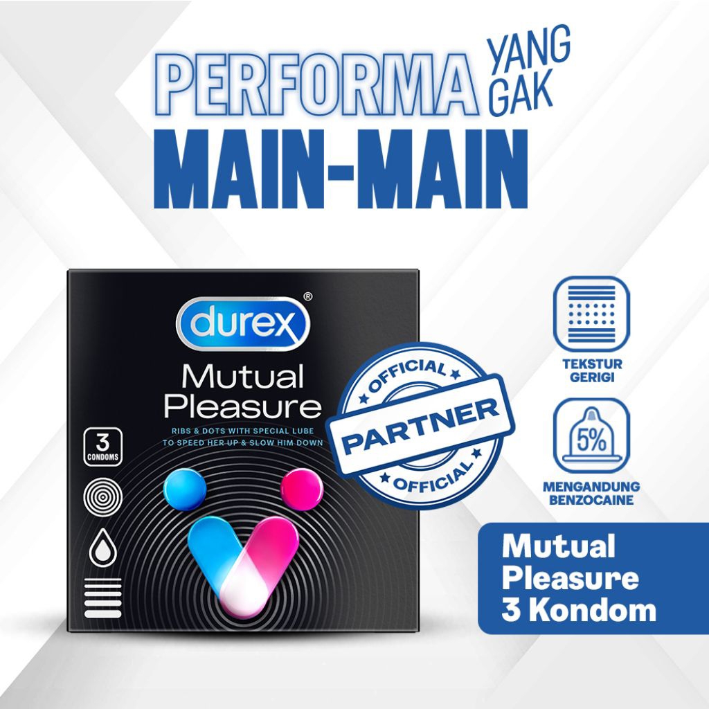 Kondom Durex Mutual Pleasure isi 3 / Condom Durex