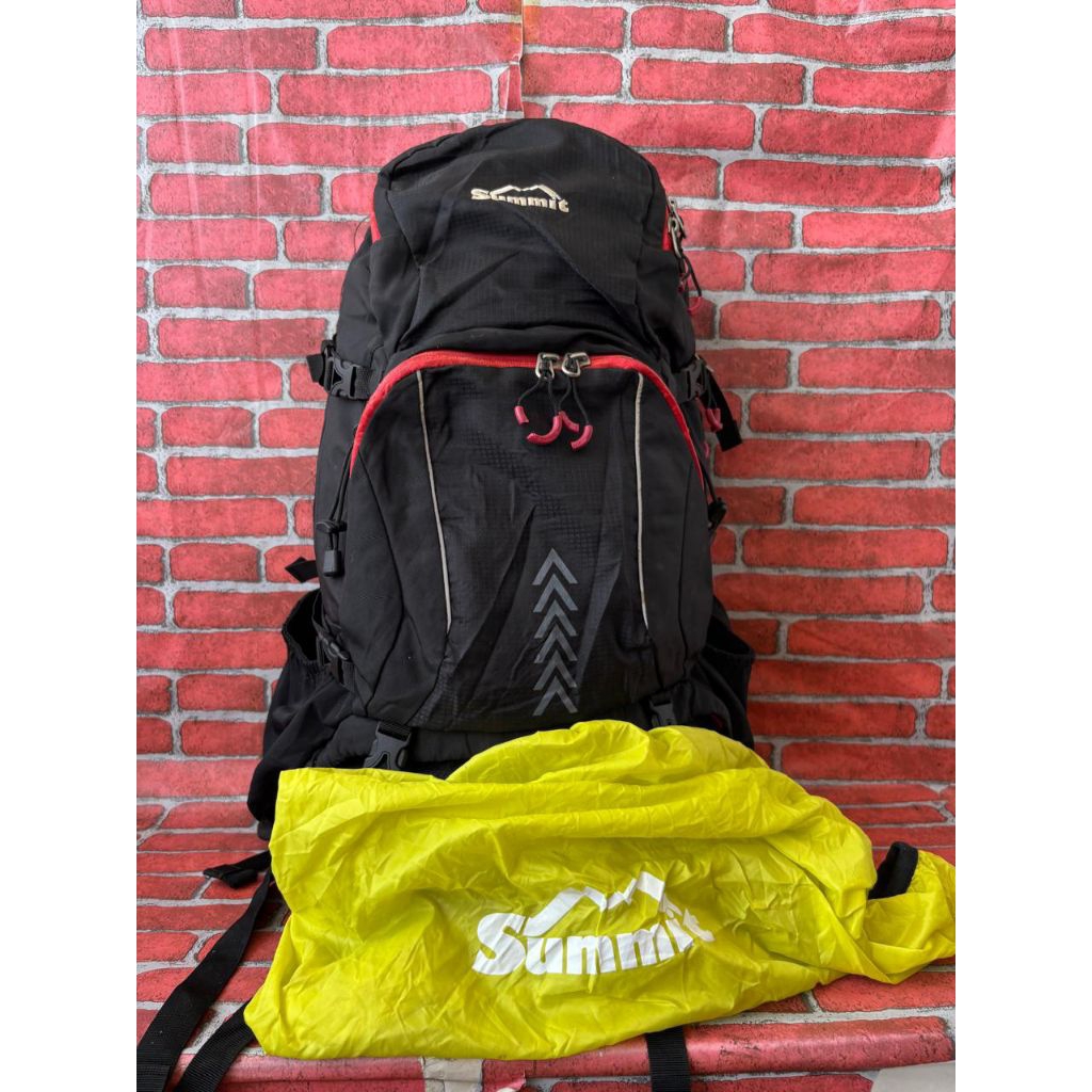 Tas Ransel Outdoor/gunung Summit Ransel Camping Hiking 35 Liter Hitam
